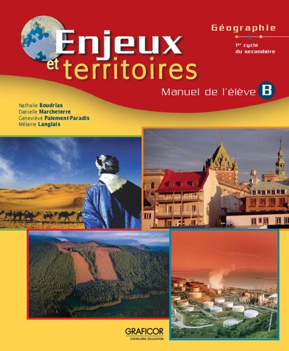 Livre Enjeux et territoires, Géographie Manuel B (Livre d'occasion) - ISBN 2892429870