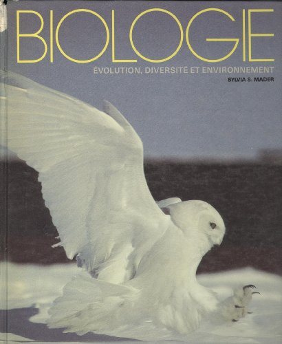 Livre Biologie: évolution, diversité et environnement - Sylvia S. Mader (Livre d'occasion) - ISBN...