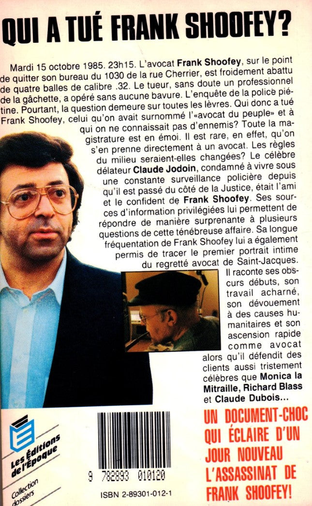 Qui a tué Frank Shoofey? (Claude Jodoin)