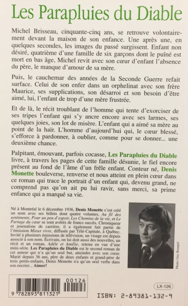 Livre Les parapluies du diable - Denis Monette (Livre d'occasion) - ISBN 2893811329