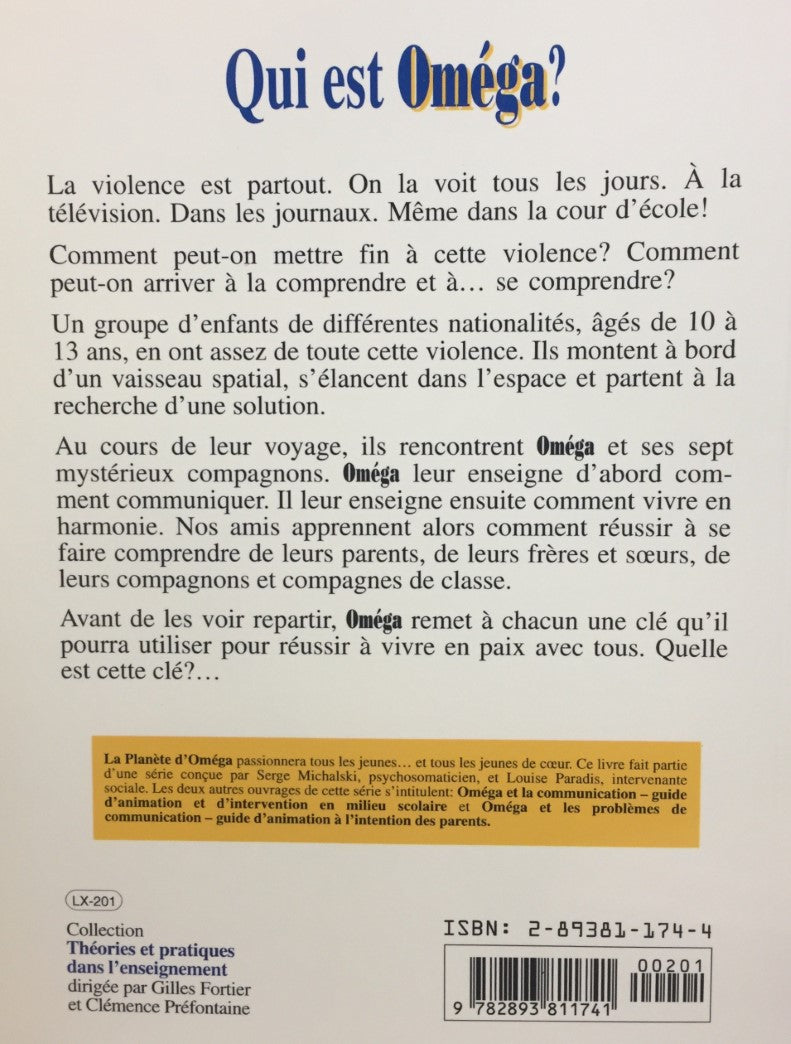 Livre La planète d'Oméga : apprendre à vivre en harmonie - Louise Paradis (Livre neuf) - ISBN 289...