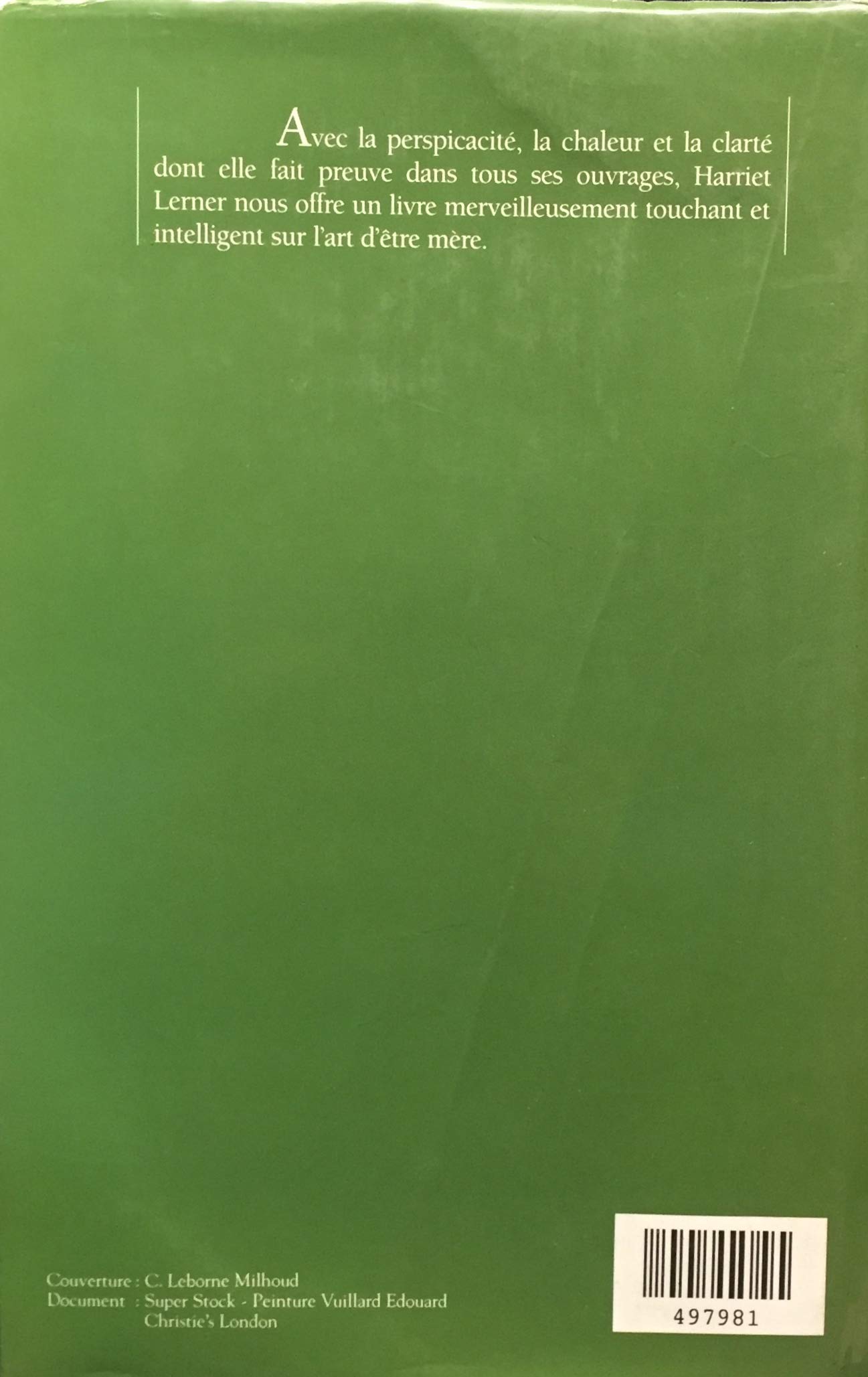 Livre Mère un jour, mère toujours ! Comment les enfants transforment votre vie - Harriet Lerner (...