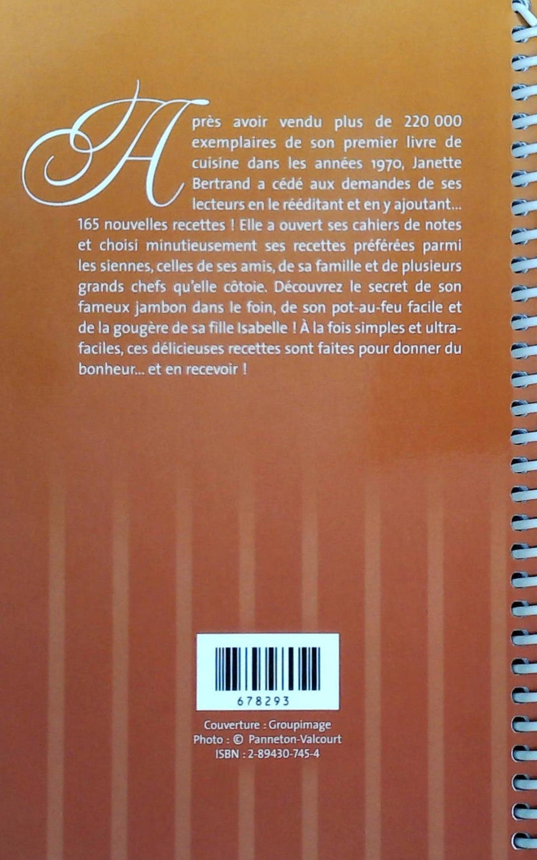 Les recettes de Janette (Janette Bertrand)