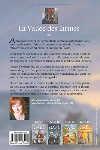 Livre La vallée des larmes - Sonia Marmen (Livre d'occasion) - ISBN 2894313004