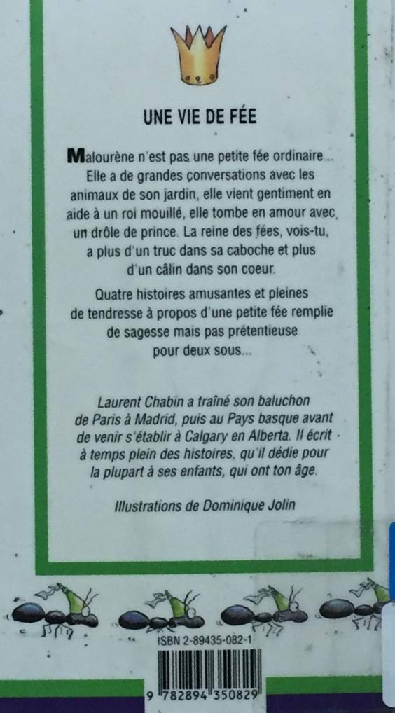 Livre Une vie de fée - Laurent Chabin (Livre d'occasion) - ISBN 2894350821