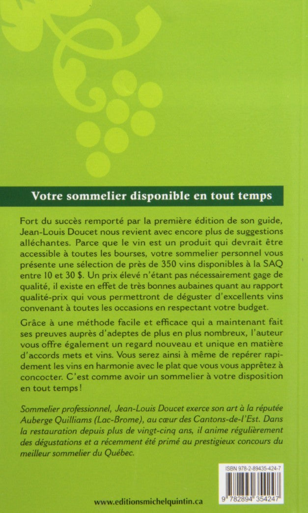 Livre Les meilleurs vins de 10 à 30 $ (2010) (Livre d'occasion) - ISBN 289435424X
