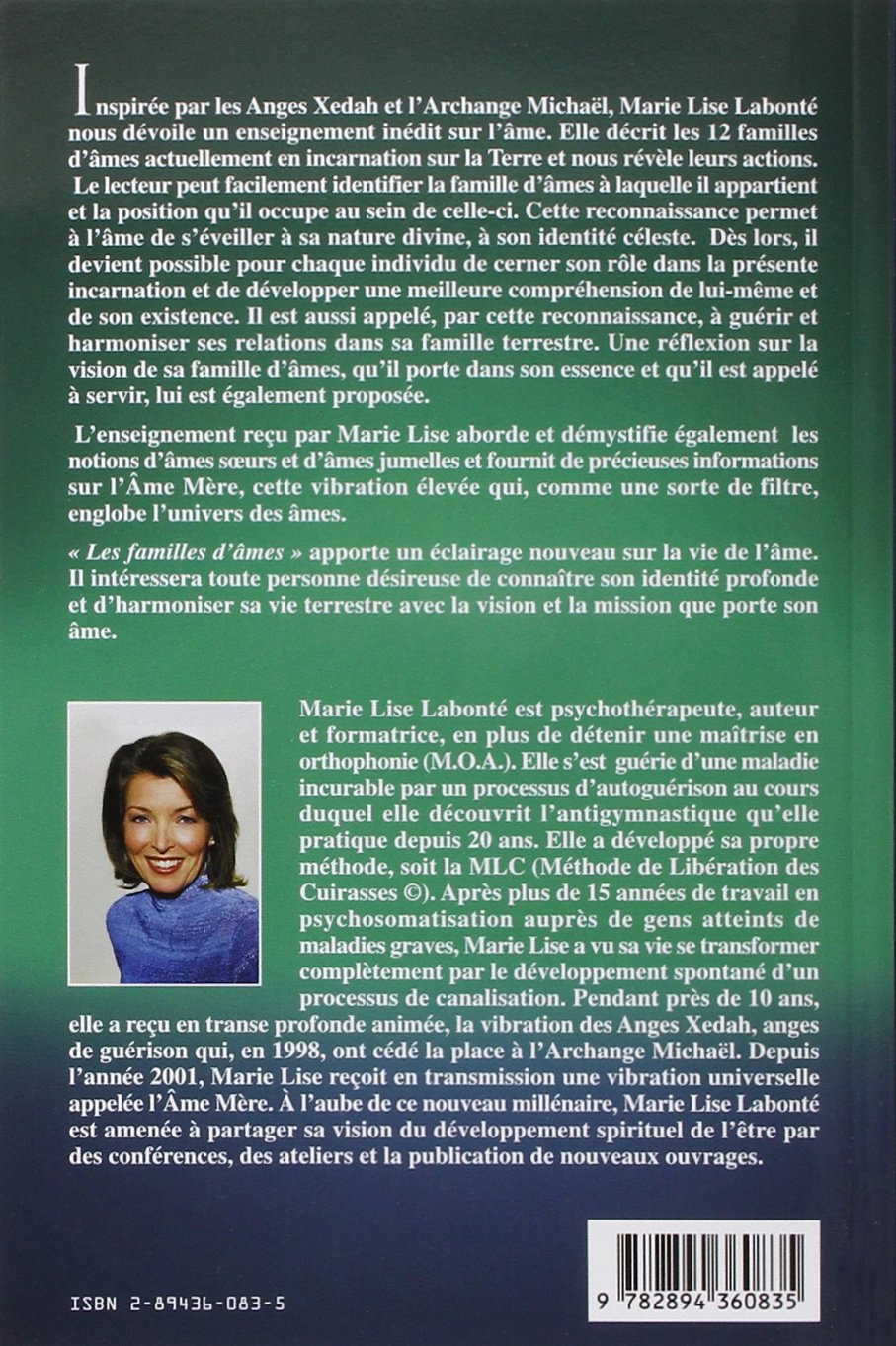 Livre Les familles d'âmes (Marie-Lise Labonté) (Livre d'occasion) - ISBN 2894360835