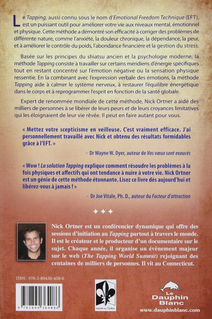 Livre La solution Tapping : Une technique r.volutionnaire pour une vie sans stress - Nick Ortner ...