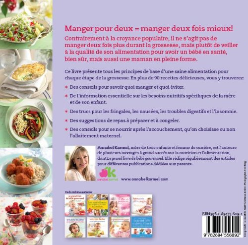 Livre Manger pour deux : Bien se nourrir en attendant bébé - Annabel Karmel (Livre d'occasion) - ...