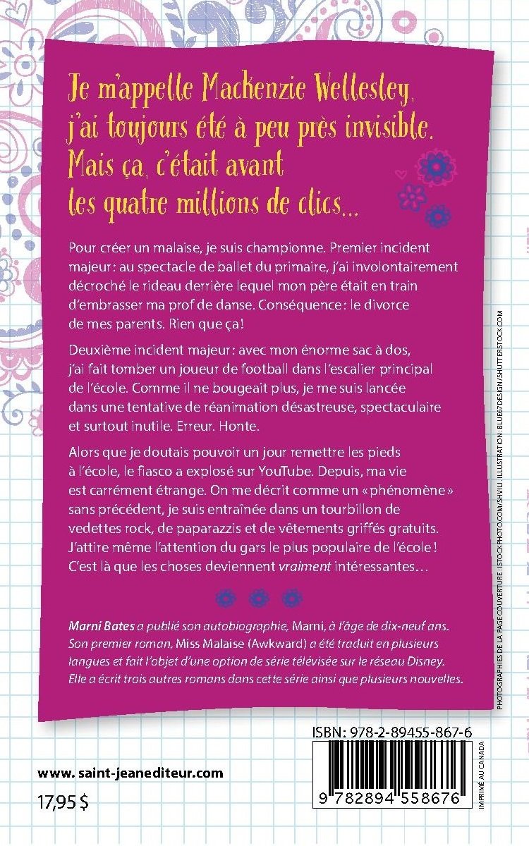 Livre Miss Malaise - Marni Bates (Livre d'occasion) - ISBN 2894558678