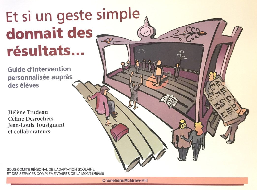 Livre Et si un simple geste donnait des résultats… : Guide d'intervention personnalisée auprès de...