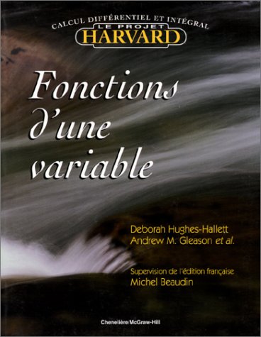 Livre Fonctions d'une variable : Calcul différentiel et intégral (Livre d'occasion) - ISBN 289461...