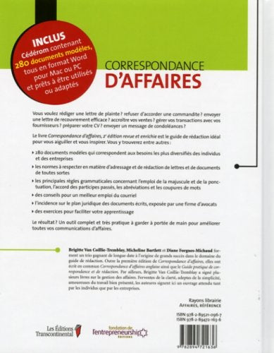 Livre Correspondance d'affaires (2e Édition) - Collectif (Livre neuf) - ISBN 2894721633