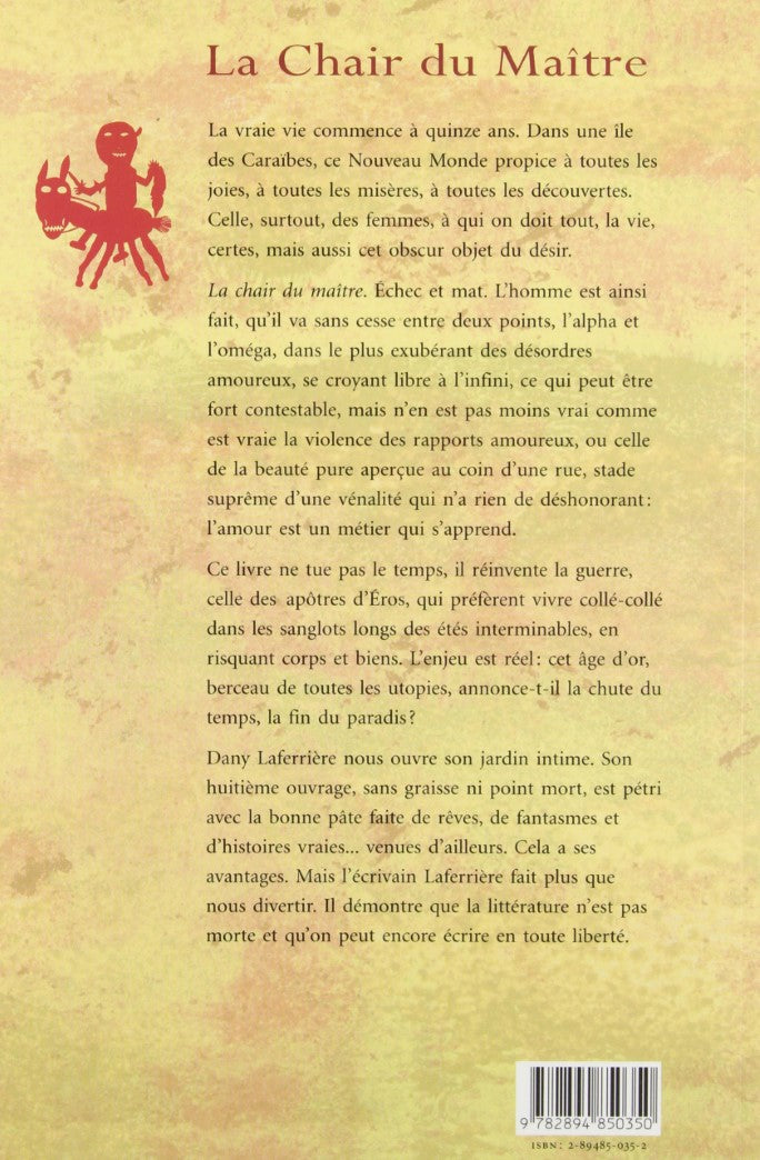 Livre La Chair du Maître (Dany Laferrière) (Livre d'occasion) - ISBN 2894850352