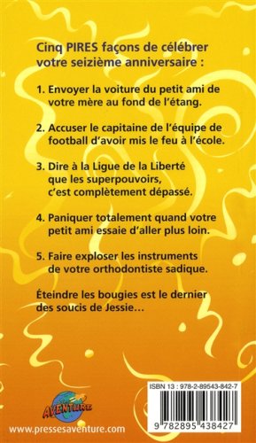 Livre Mes super seize ans - Jax Abbott (Livre neuf) - ISBN 2895438420