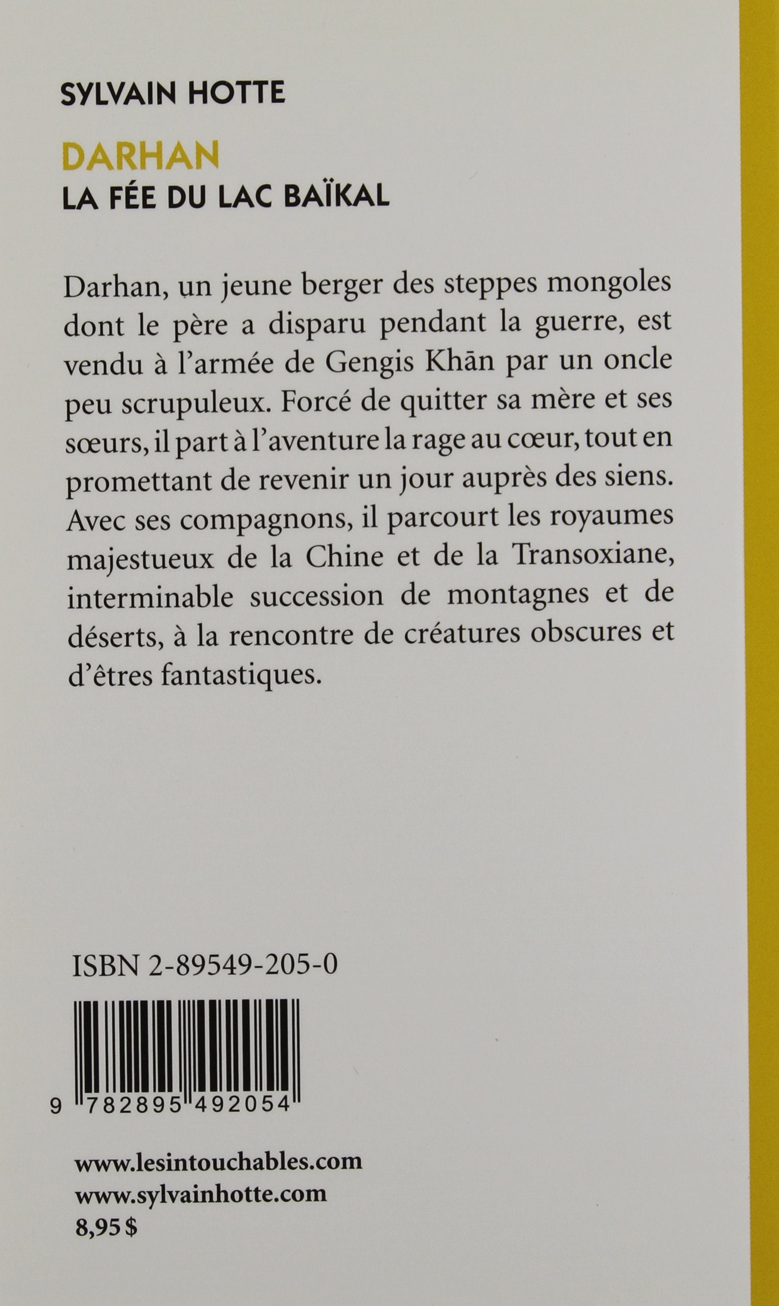 Livre La fée du lac Baïkal - Sylvain Hotte (Livre d'occasion) - ISBN 2895492050