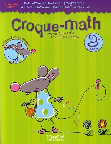 Livre Croque-Math (3e année) (Livre d'occasion) - ISBN 2895681562