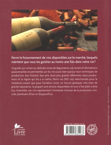 Livre Les 1001 vins qu'il faut avoir goûtés dans sa vie - Neil Beckett (Livre d'occasion) - ISBN ...