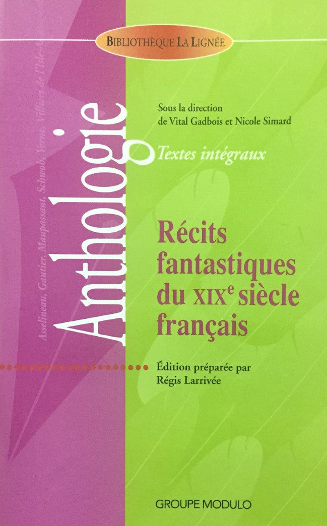 Livre Récits fantastiques du XIXe siècle français (Livre d'occasion) - ISBN 2895935424