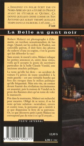 Livre La belle au gant noir - Robert Malacci (Livre d'occasion) - ISBN 2896150315