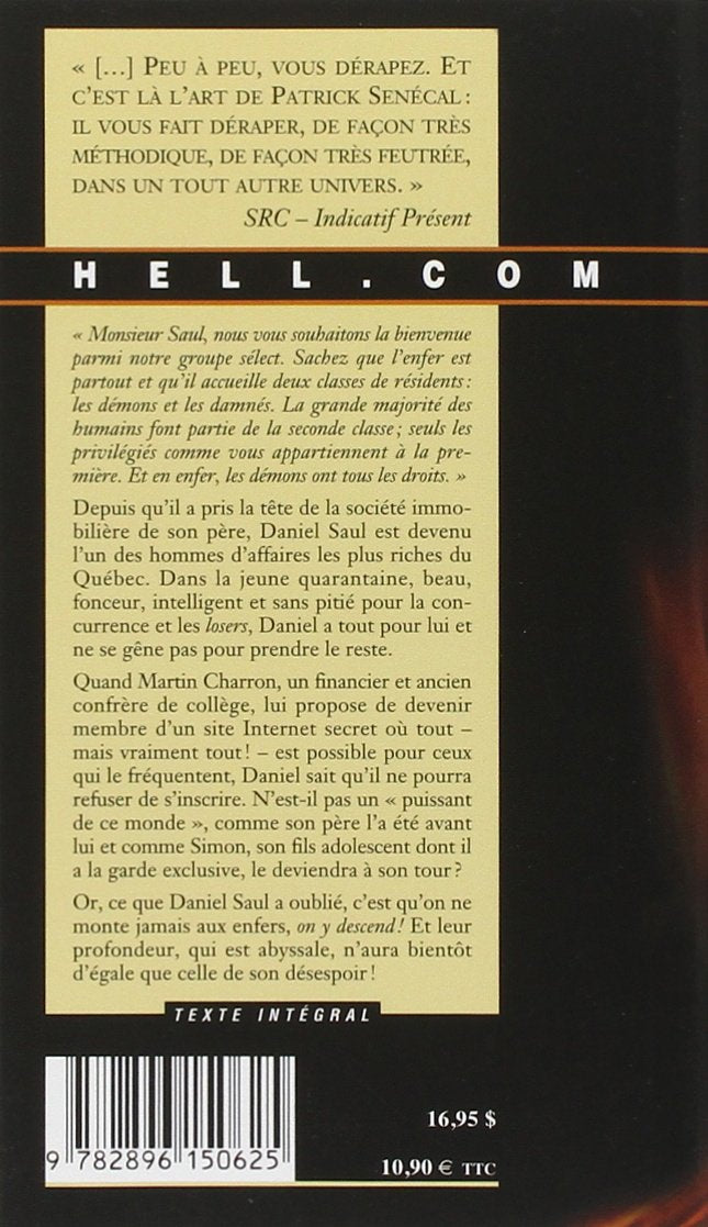 Livre Hell.com (Patrick Senécal) (Livre d'occasion) - ISBN 2896150625
