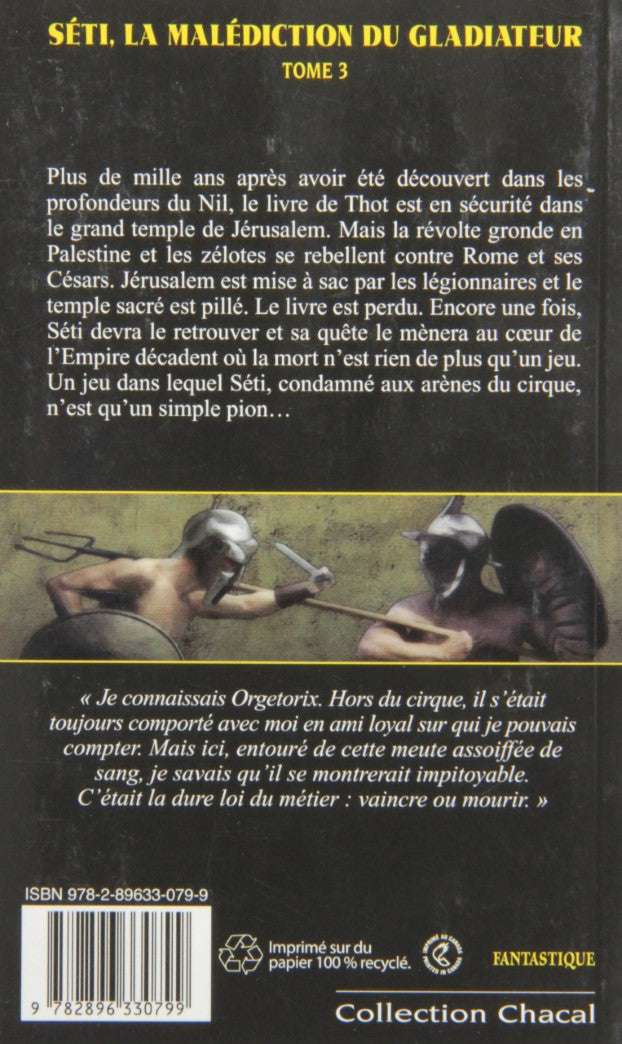 Livre La malédiction du gladiateur - Daniel Mativat (Livre d'occasion) - ISBN 2896330798