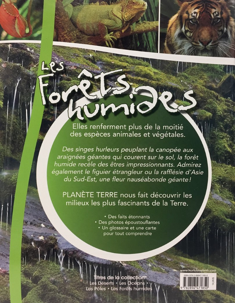 Livre Les forêts humides - Steve Parker (Livre d'occasion) - ISBN 2896471855