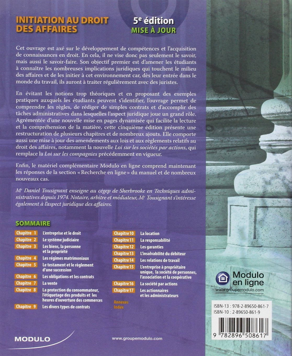 Livre Initiation au droit des affaires (5e édition) (Livre d'occasion) - ISBN 2896508619
