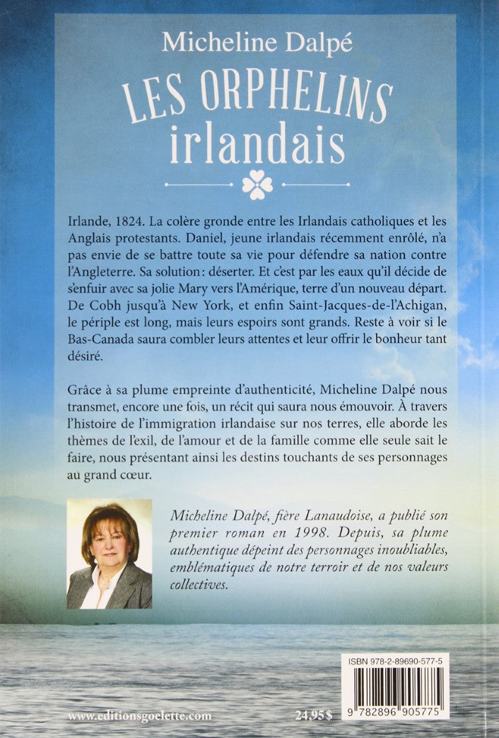 Livre Les orphelins irlandais (Micheline Dalpé) (Livre d'occasion) - ISBN 2896905774