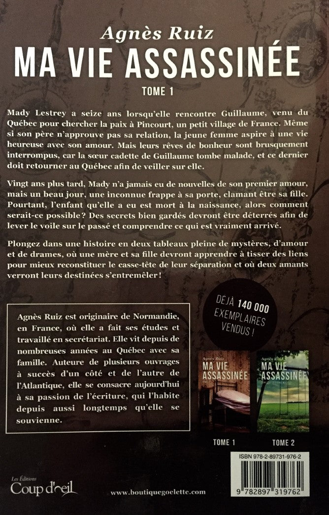Livre Ma vie assasinée (Agnès Ruiz) (Livre d'occasion) - ISBN 2897319763