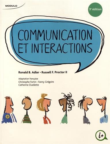 Livre ISBN 2897320079 Communication et interactions (Ronald B. Adler)