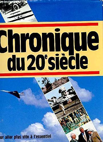 Livre Chronique du 20e siècle - Jacques Legrand (Livre d'occasion) - ISBN 2905969547