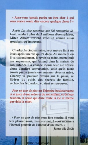 Livre Pour un jour de plus (Mitch Albom) (Livre d'occasion) - ISBN 2915056471