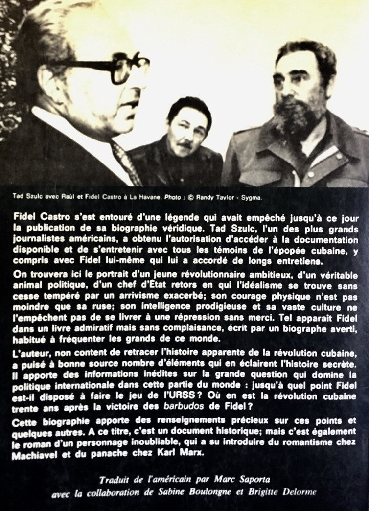 Livre Castro : 30 ans de pouvoir absolu - Tad Szulc (Livre d'occasion) - ISBN 2920083309