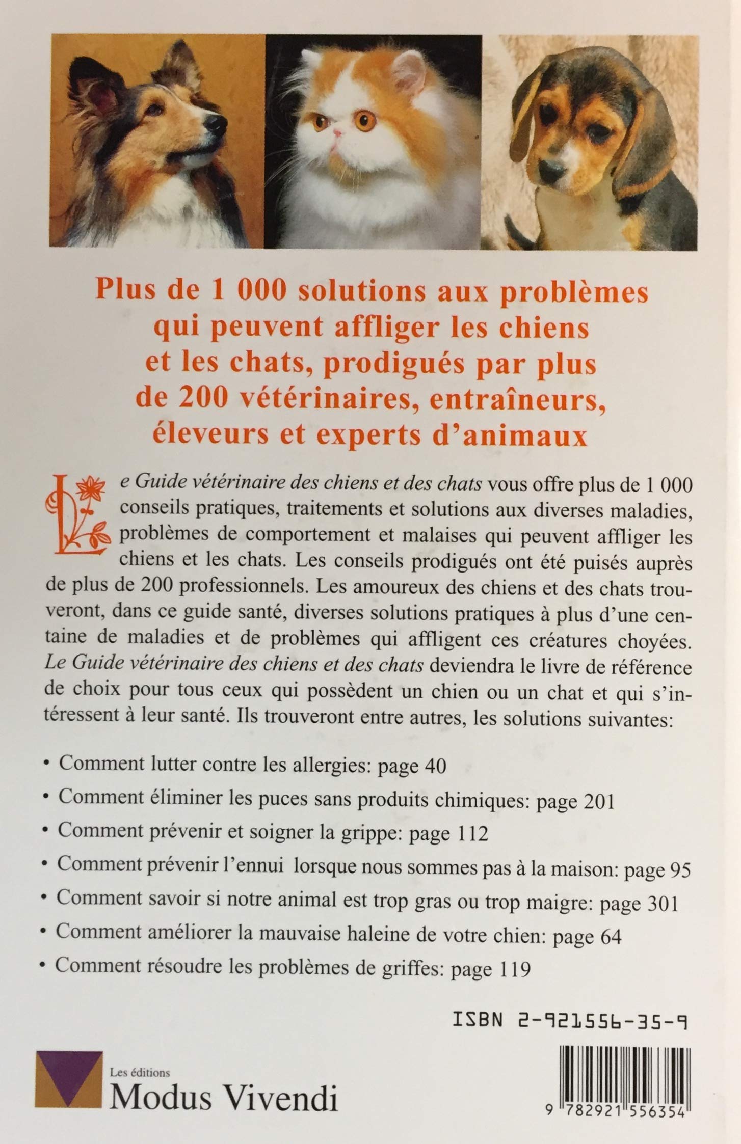 Guide vétérinaire des chiens et des chats