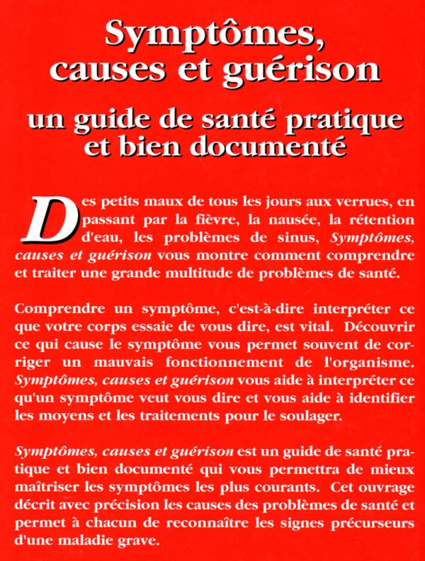 Livre Symptômes, causes et guérison - Collectif (Livre d'occasion) - ISBN 2921556685