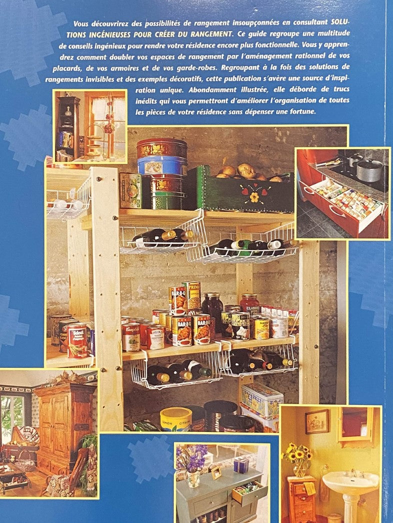 Livre Solutions ingénieuses pour créer du rangement (Livre d'occasion) - ISBN 2921850478