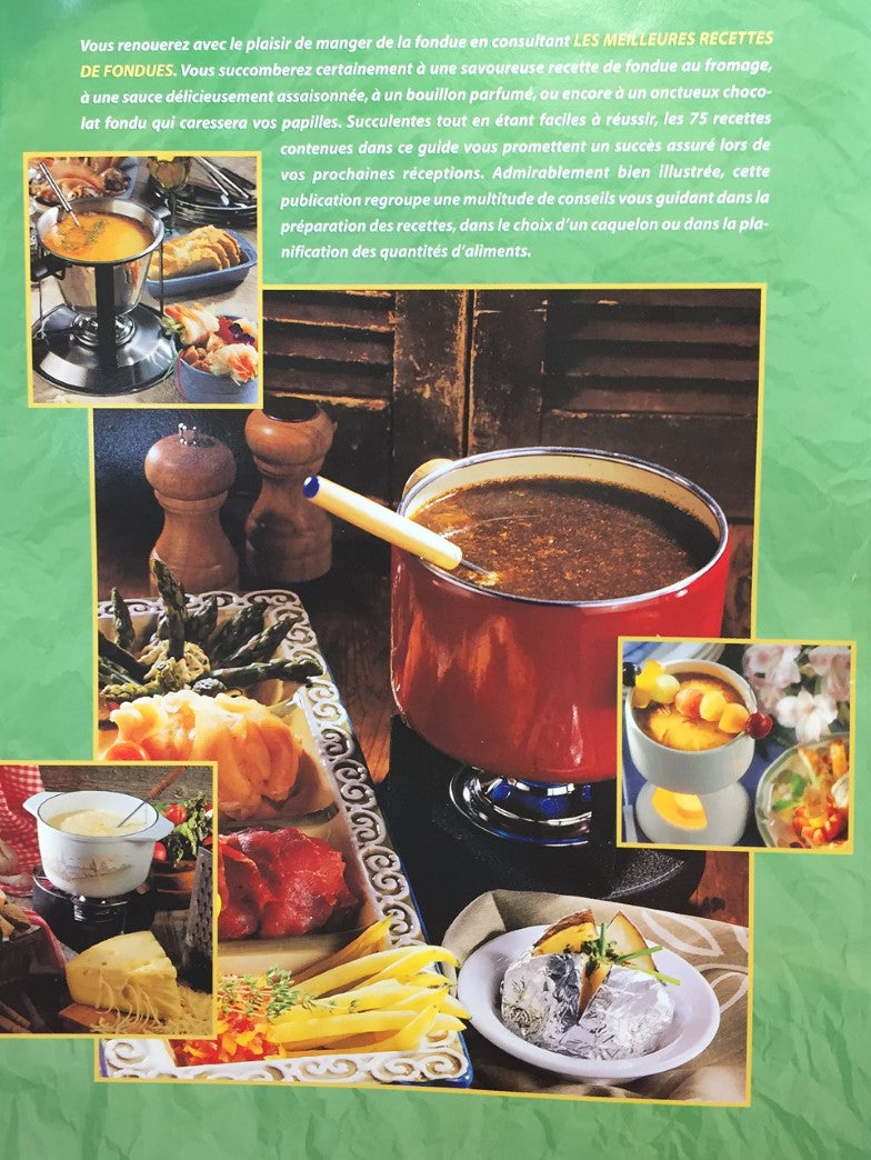 Livre Les meilleures recettes de fondues: Réinventez vos fondues, essayez de nouvelles recettes! ...