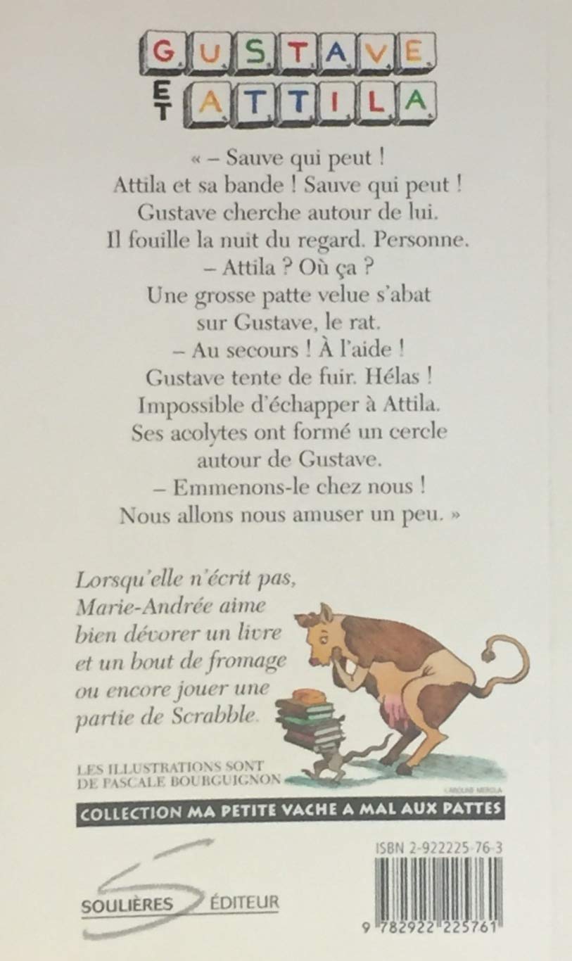 Livre Gustave et Attila - Marie-Andrée Boucher Mativat (Livre neuf) - ISBN 2922225763