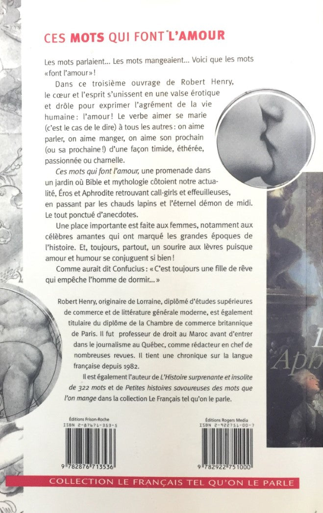 Livre C'est mots qui font l'amour - Robert Henry (Livre d'occasion) - ISBN 2922751007