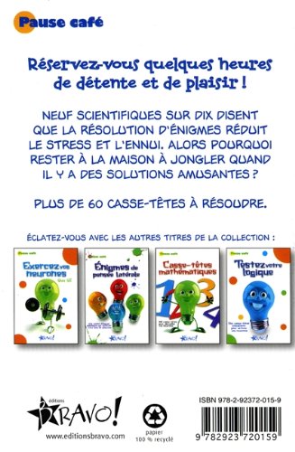 Livre Casse-têtes énigmatiques (Livre neuf) - ISBN 2923720156