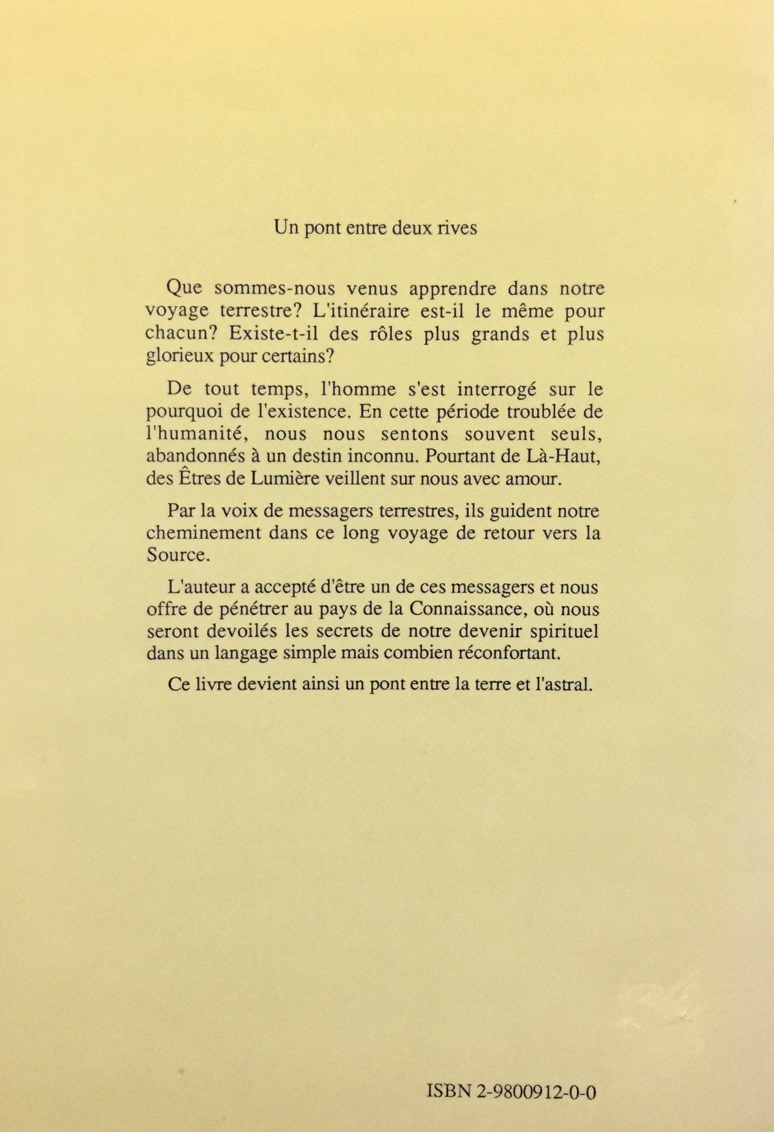Livre Un pont entre deux rives - Mésange (Livre d'occasion) - ISBN 2980091200