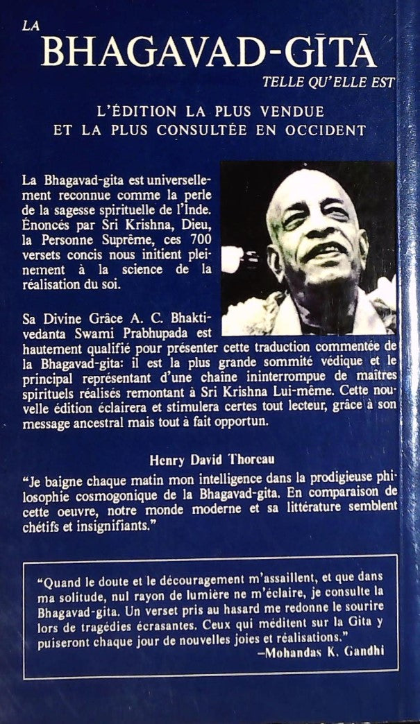 La Bhagavad-Gita telle qu'elle est (A.C. Bhaktivedanta)