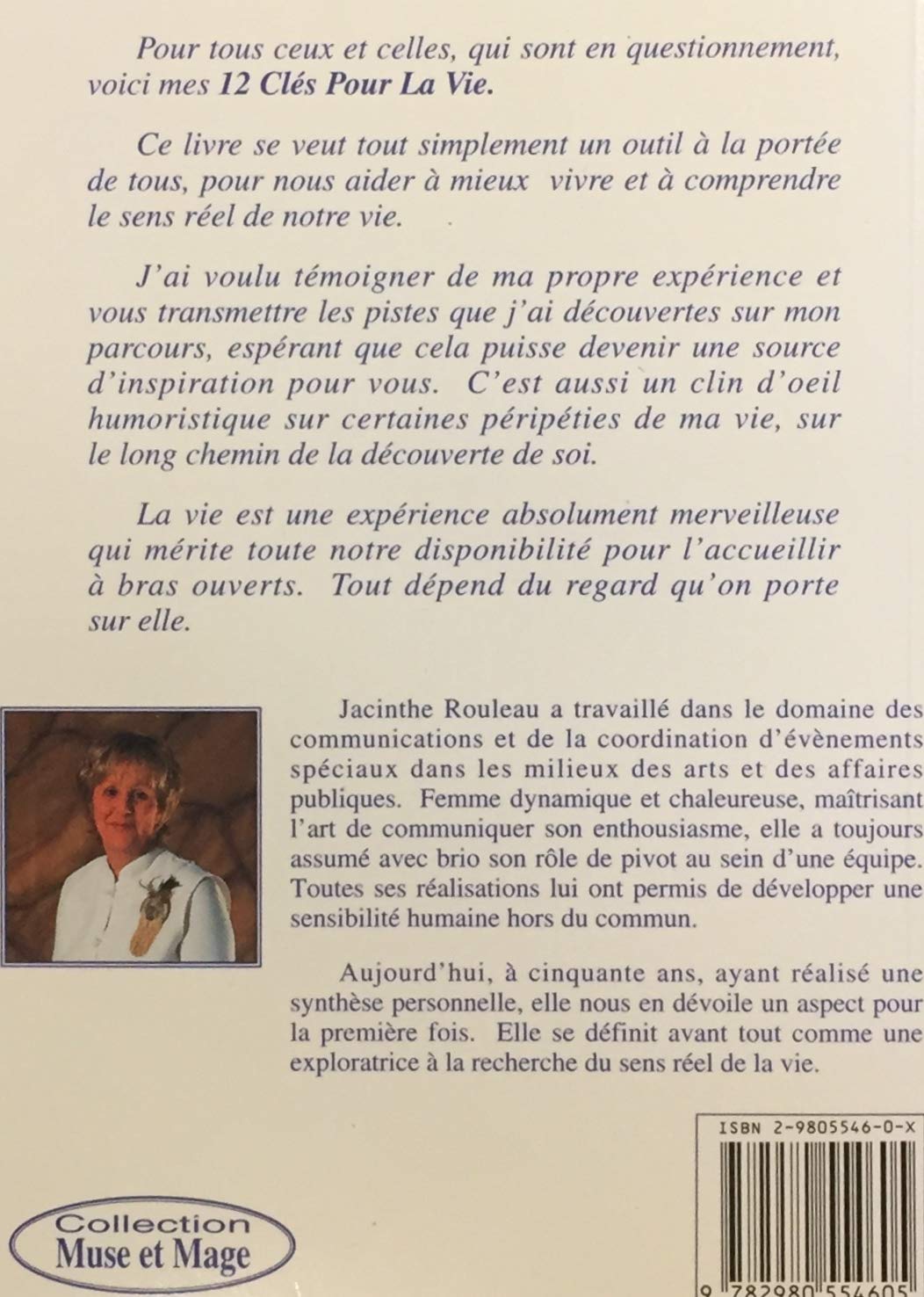 Livre 12 Clés pour la vie - Jacinthe Rouleau (Livre d'occasion) - ISBN 298055460X
