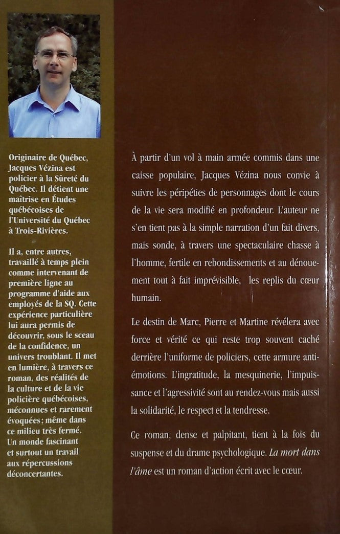 Livre La mort dans l'âme - Jacques Vézina (Livre d'occasion) - ISBN 2980813907