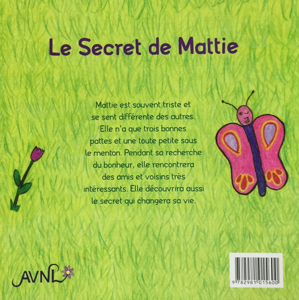 Livre Le secret de Mattie - Nathalie Lesage (Livre neuf) - ISBN 2981015605