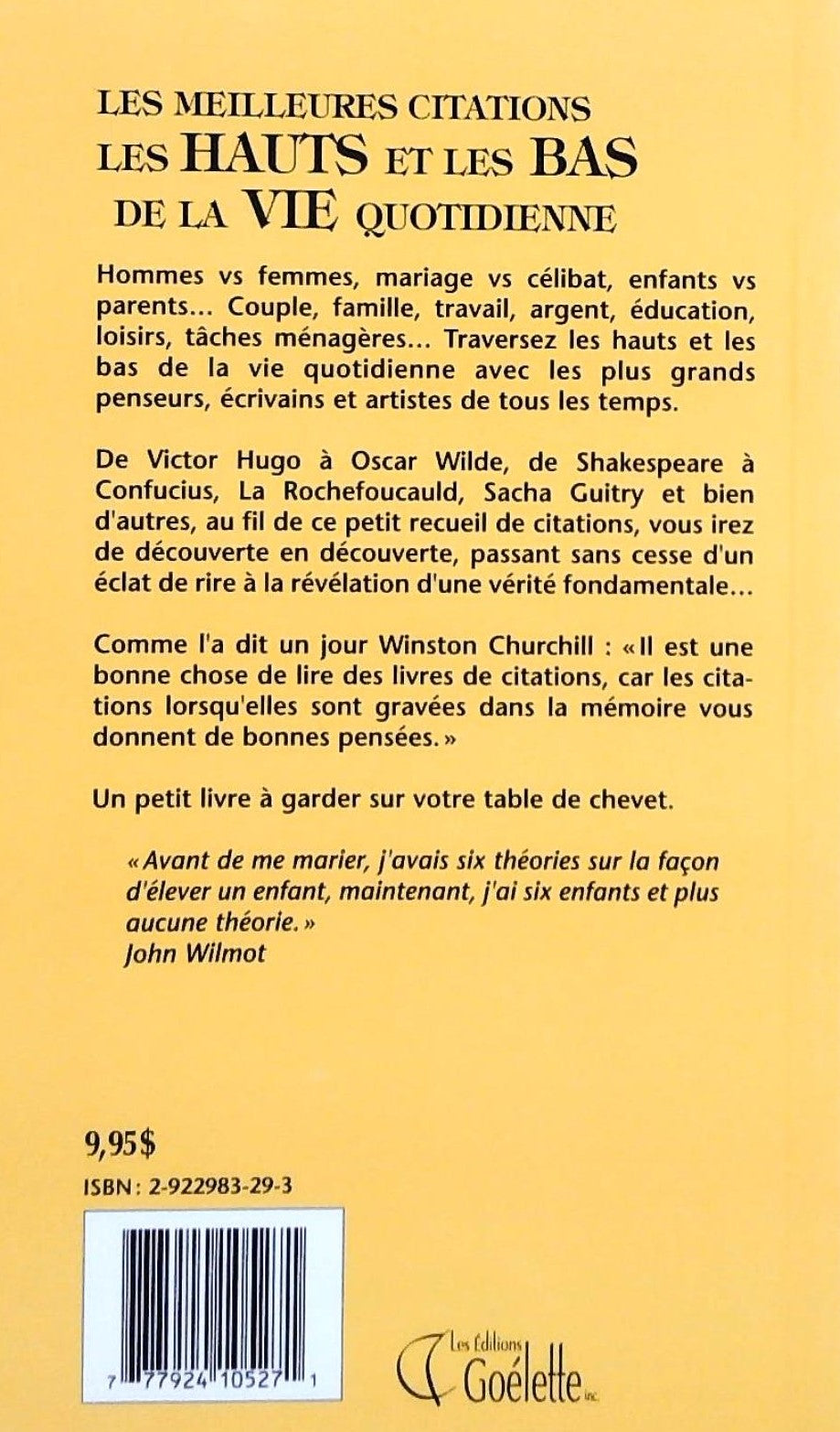 Livre Les meilleures citations : Les hauts et les bas de la vie quotidienne - Collectif (Livre d'...