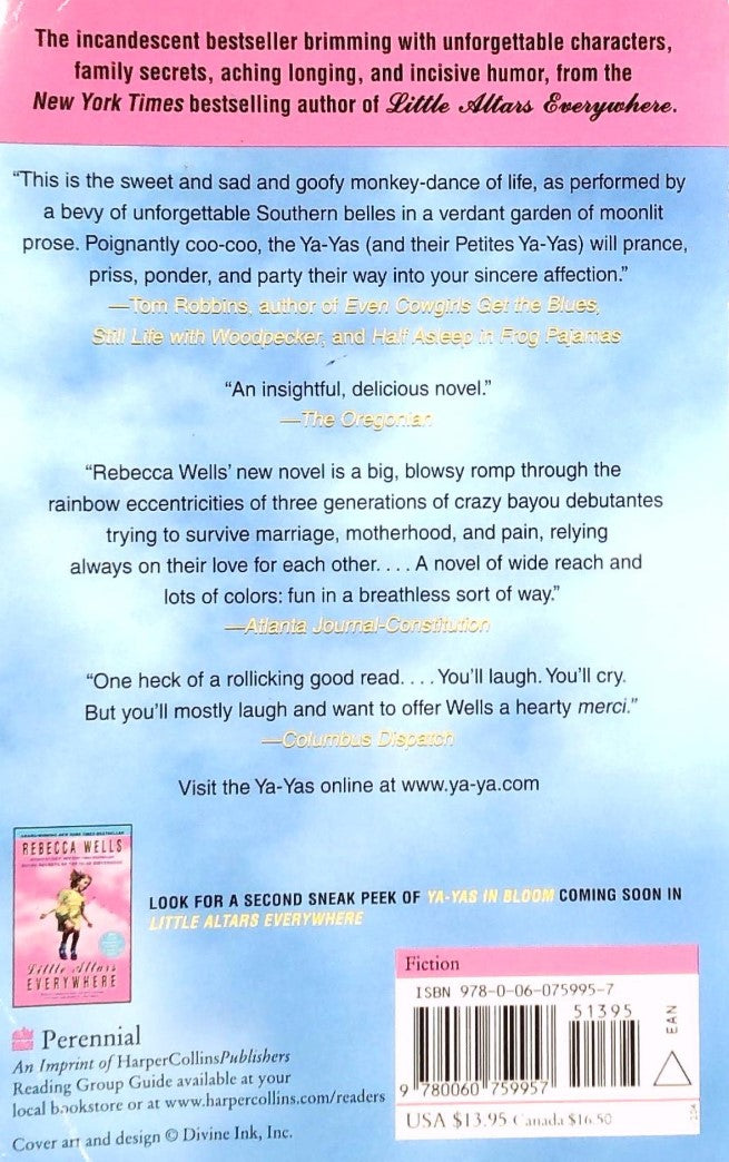 Livre Divine secrets of the Ya-Ya Sisterhood - Rebecca Wells (Livre d'occasion) - ISBN 006075995x