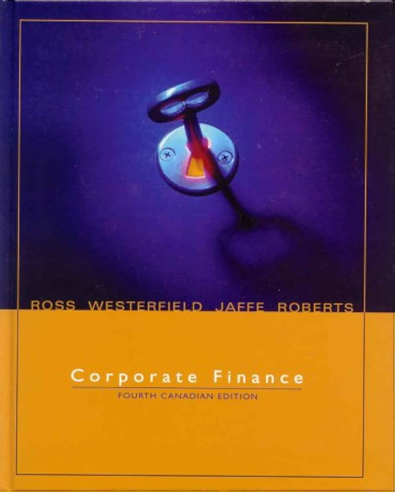 Livre Corporate Finance (Jeffrey F. Jaffe Randolph Westerfield Gordon Sam Roberts Stephen A....