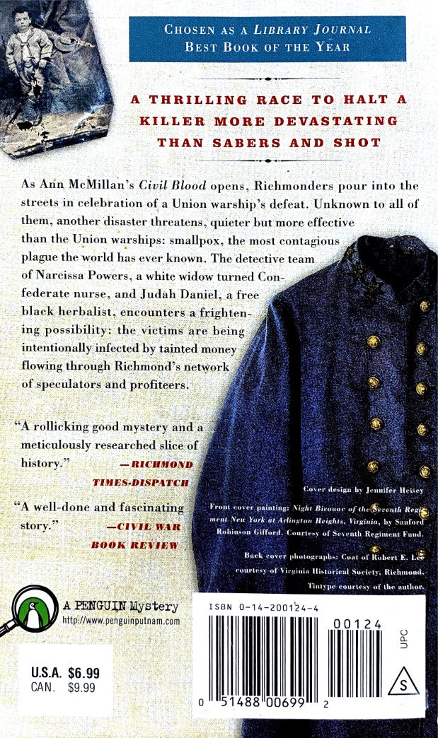 Livre Civil Blood: A Civil War Mystery - McMillan, Ann (Livre d'occasion) - ISBN 0142001244